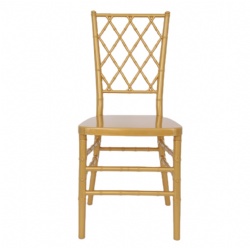 High Design Quality Gold Resin Diamond Wedding Hotel Event Chair